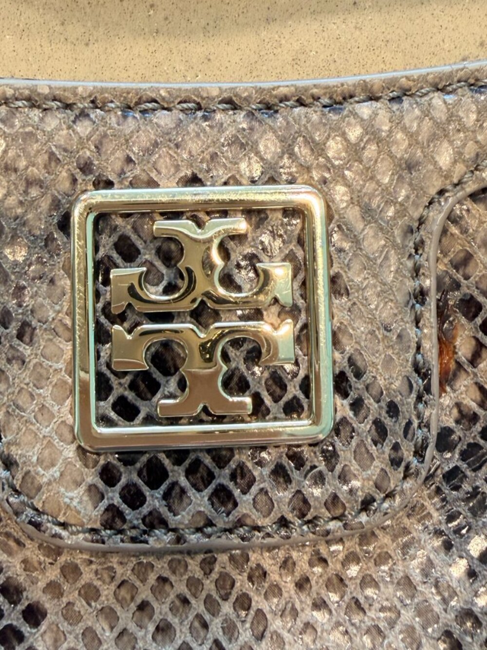Tory Burch Catalina Python Embossed Hobo bag - Picture 2 of 10